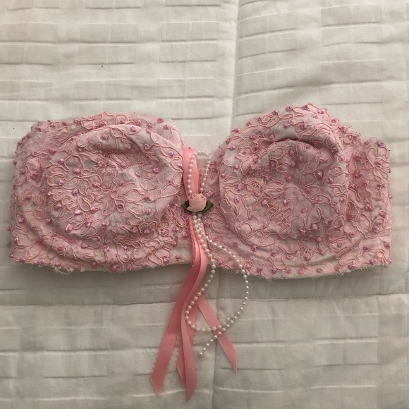 Appliquéd Strapless Bustier - Picture 2 of 6